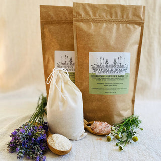 Soothing lavender & chamomile night time bath tea