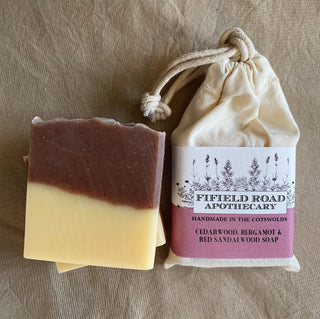 Cedarwood, bergamot and red sandalwood soap