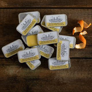 Sweet orange and shea butter lip balm