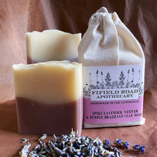 Spike Lavender & Vetiver Soap with Purple Clay